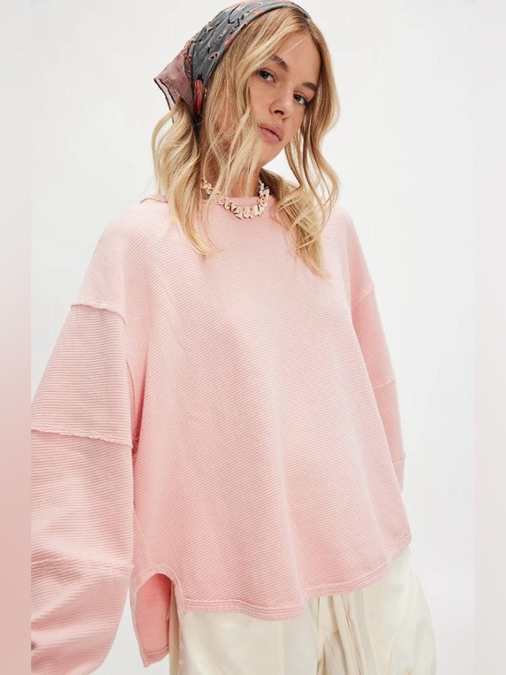 Free People We The Free Total Eclipse Extra Oversized Sweatshirt Blossom XXL